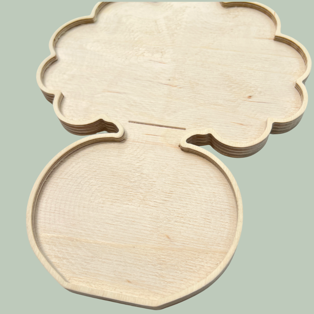 Picassiette mosaic bouquet wooden frame template design by Sharra Frank