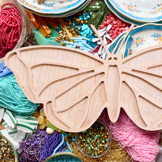 Wide Butterfly Mosaic Frame