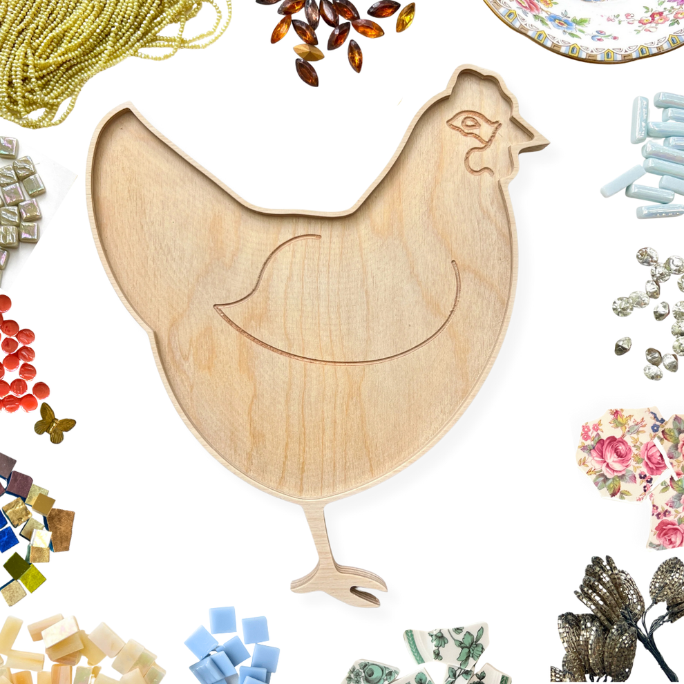Chicken Mosaic Frame – SharraFrank