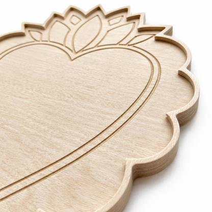 Flaming Heart Mosaic Frame