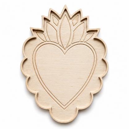 Flaming Heart Mosaic Frame