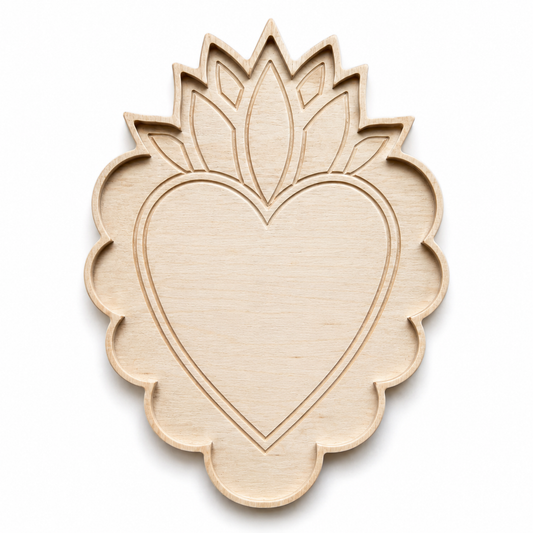 Flaming Heart Mosaic Frame