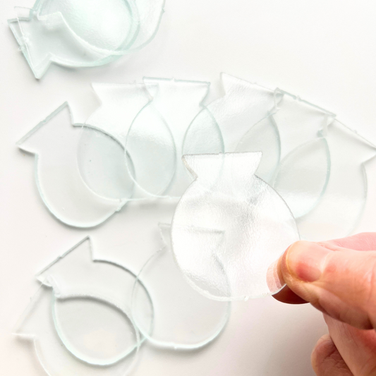 Glass Vase Cut Out, Round