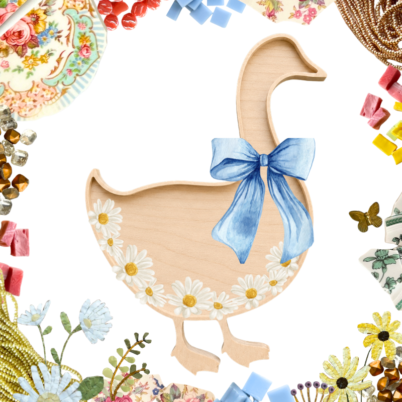 Silly Goose & Gosling Mosaic Frame