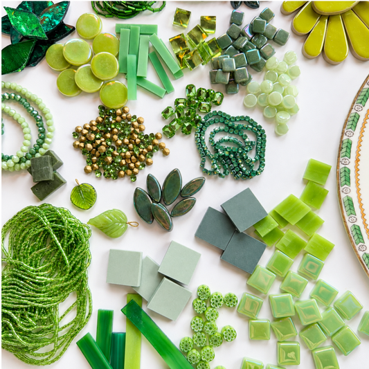 Green Mosaic Tesserae Supply Bundle