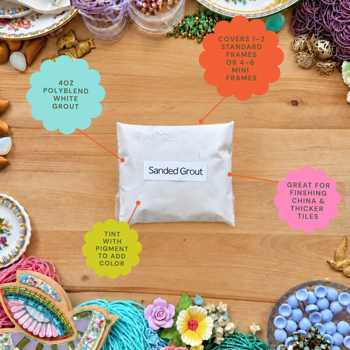 Sharra’s Go-To Grout: Polyblend Sanded Grout (White)