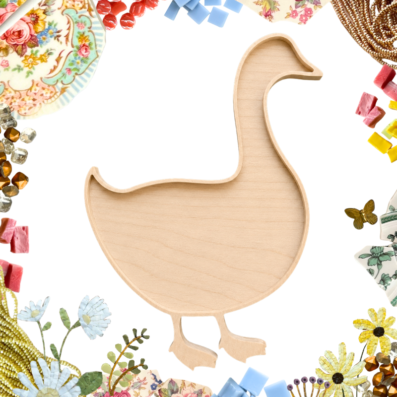 Silly Goose & Gosling Mosaic Frame