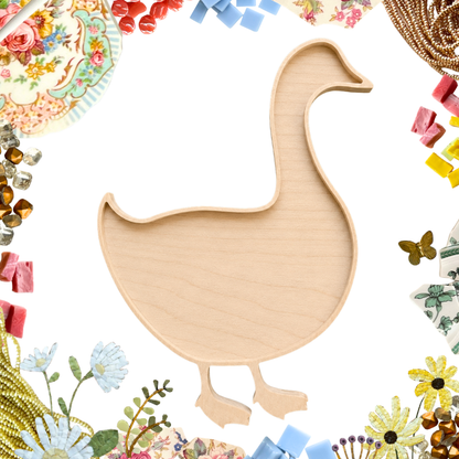 Silly Goose & Gosling Mosaic Frame