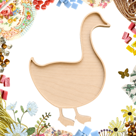 Silly Goose & Gosling Mosaic Frame