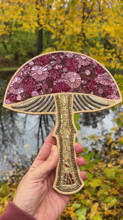 Mushroom Mosaic Frame