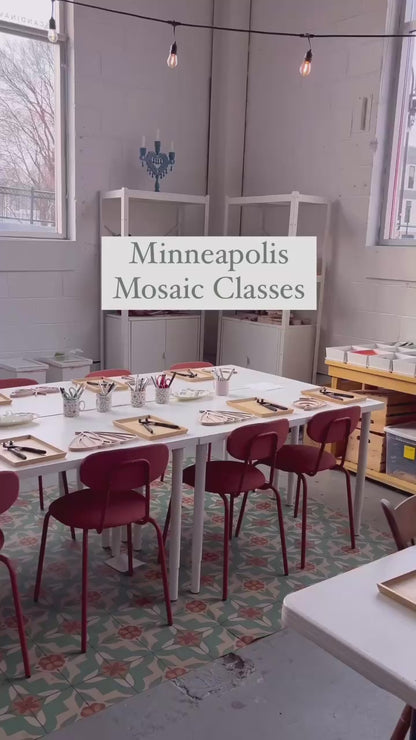 Sharra's Shapes, Introductory to Mosaics | Minneapolis Mosaic Class | Friday, September 25th, 2026 (7 spots left!)