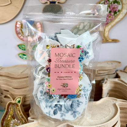 NEW! Just China Tesserae Bundle | Blue Floral Vintage China