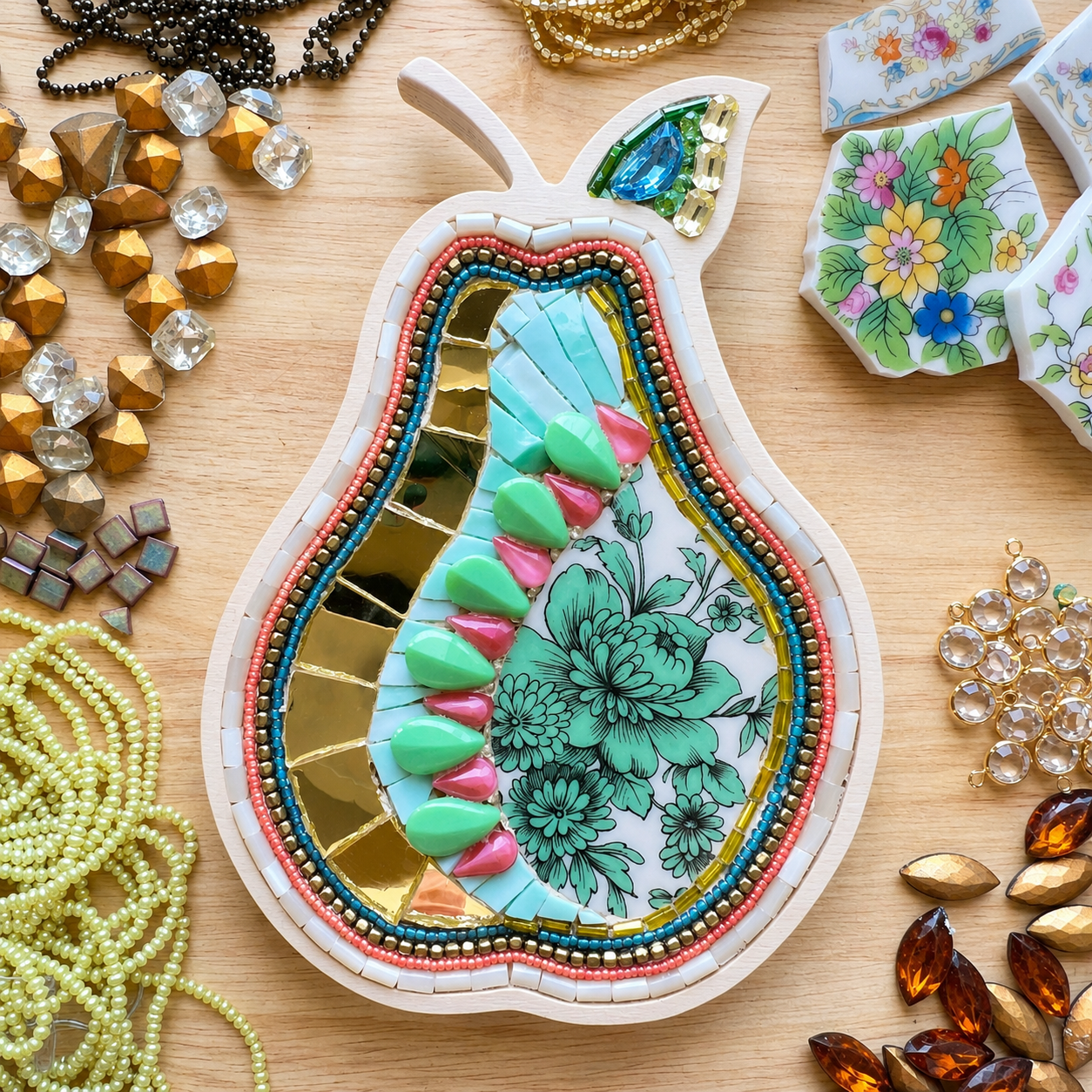 Mini Mosaic Pear Kit  + Class