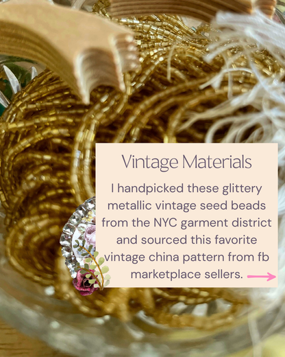 Vintage beads for mosaic art. 