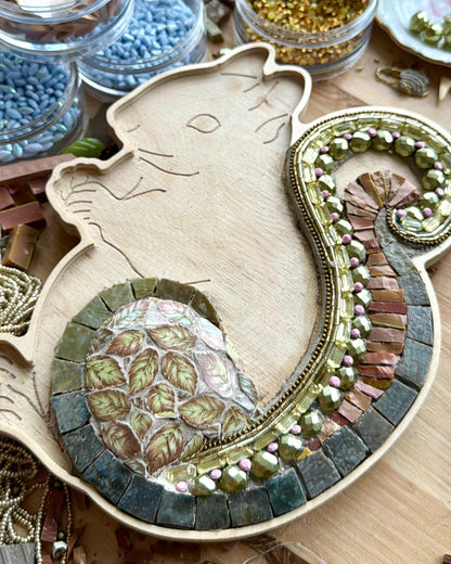 NEW! Mosaic Squirrel Kit Frame & Supplies + Class