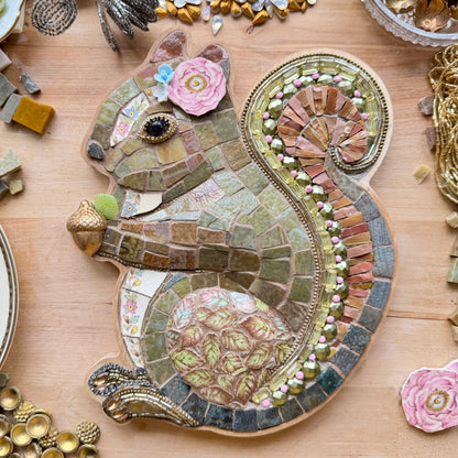 Whimsy Squirrel Mosaic - Limited Original (Preorder)