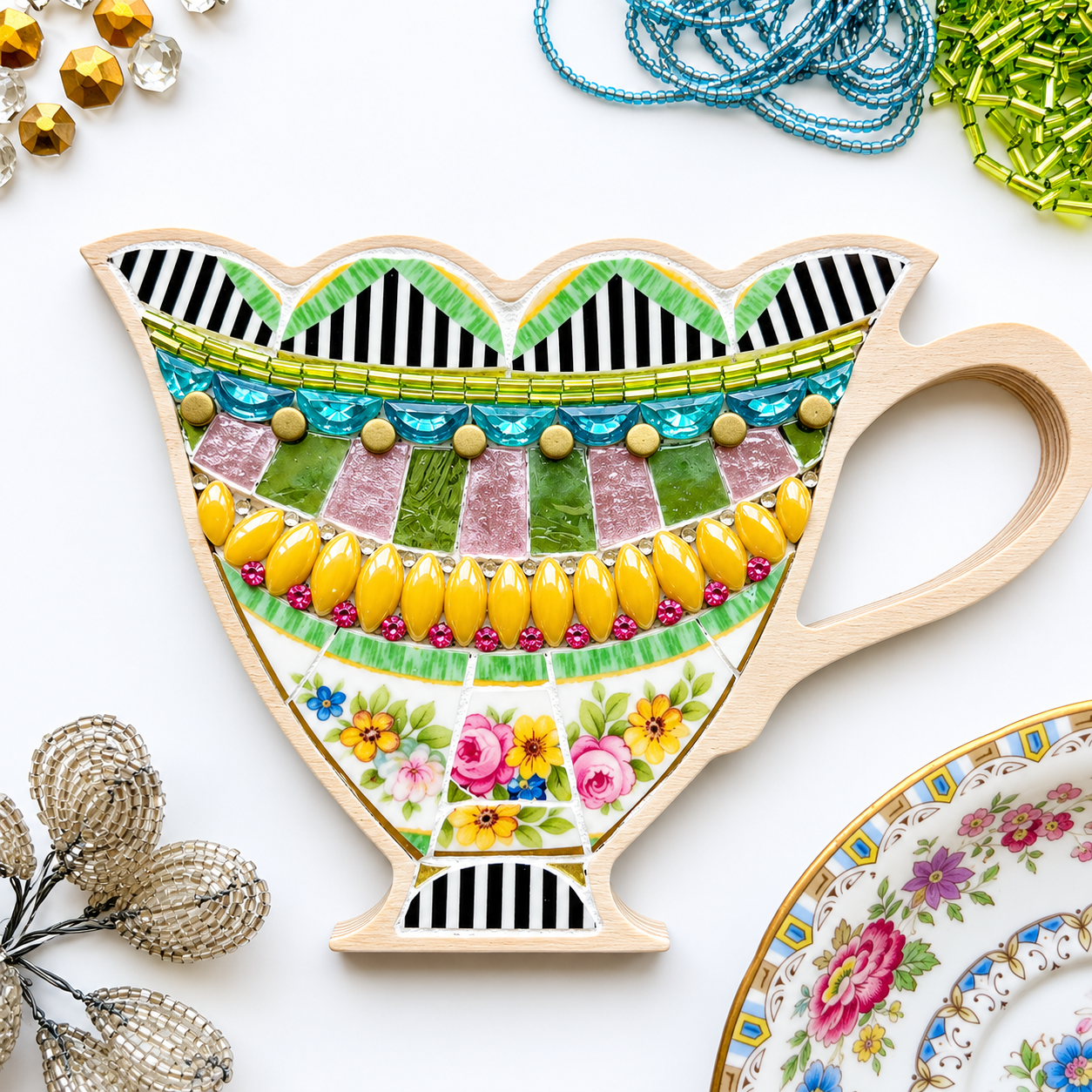 Teacup Mosaic Frame