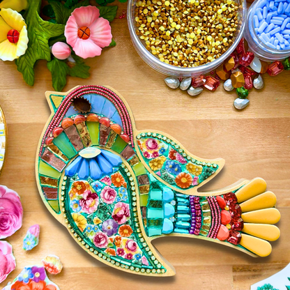 Whimsy Bird Mosaic Frame