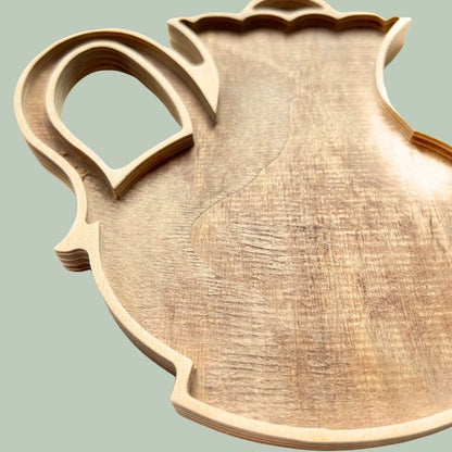 Wood Mosaic Teapot Frame by Sharra Frank Mosaics