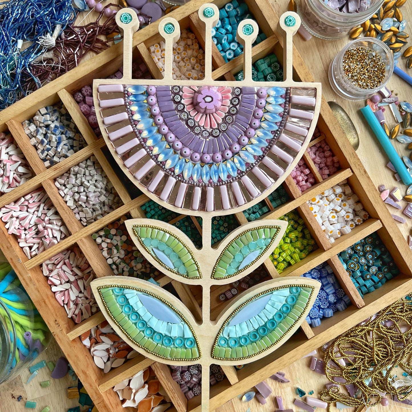 Sharra's Shapes | Flower Mosaic Frame