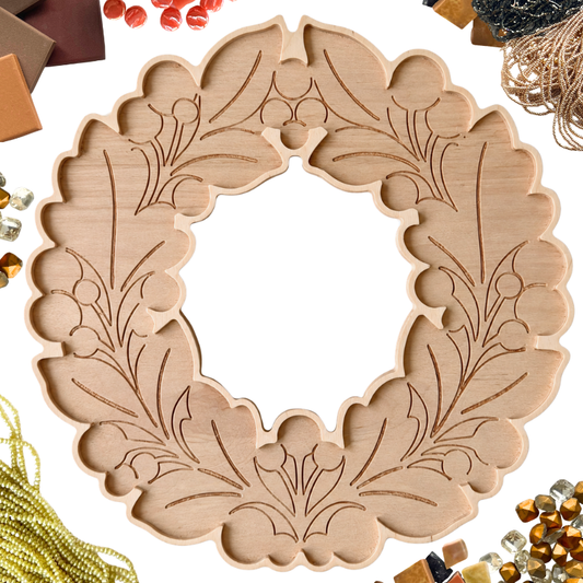 New! Fall Wreath Mosaic Frame